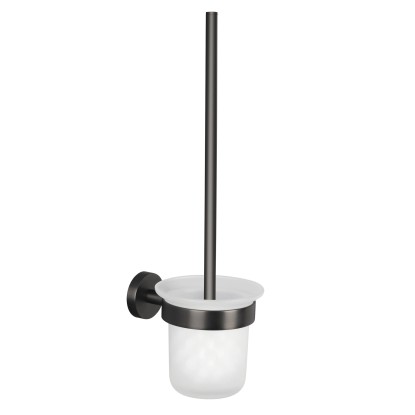 tesa Súprava WC štetky s nástenným držiakom Moon, grafitová, 397 x 112 x 145 mm tesa Súprava WC štetky s nástenným držiakom Moon, grafitová, 397 x 112 x 145 mm