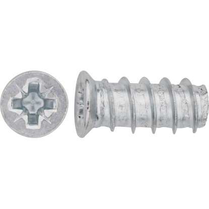 Euroskrutka so zápustnou hlavou PZ2 bielo pozinkovaná 6 x 13 mm, 20 ks Euroskrutka so zápustnou hlavou PZ2 bielo pozinkovaná 6 x 13 mm, 20 ks