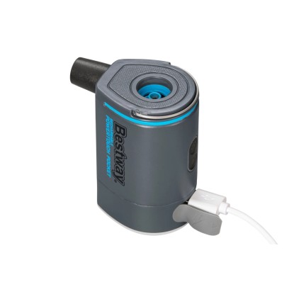 Akumulátorová vzduchová pumpa Bestway PowerTouch Pocket (200 l/min) v sivej farbe s USB nabíjacím káblom. Akumulátorová vzduchová pumpa Bestway PowerTouch Pocket (200 l/min) v sivej farbe s USB nabíjacím káblom.