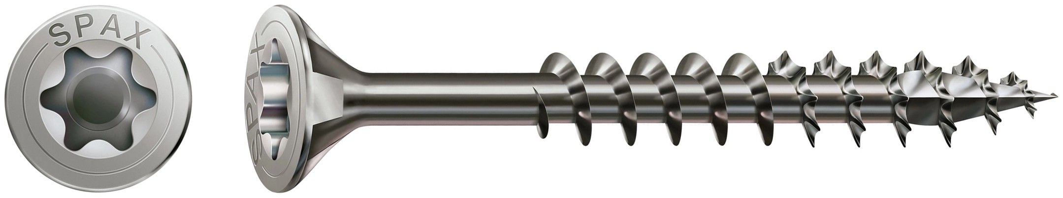 Spax Uni skrutka zápust.hlava T-Star+ T20 čiast.závit oceľ A2 5 x 60 mm 50 ks Spax Uni skrutka zápust.hlava T-Star+ T20 čiast.závit oceľ A2 5 x 60 mm 50 ks