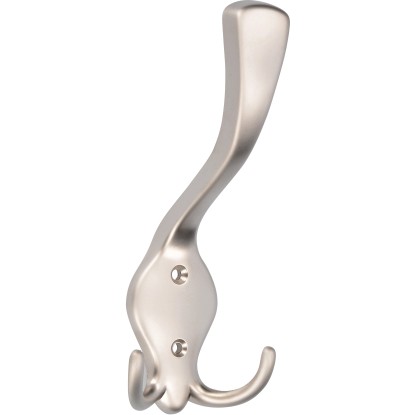 Siro Háčik na klobúky 703 kovový farba matného niklu rozstup otvorov 32 mm Siro Háčik na klobúky 703 kovový farba matného niklu rozstup otvorov 32 mm