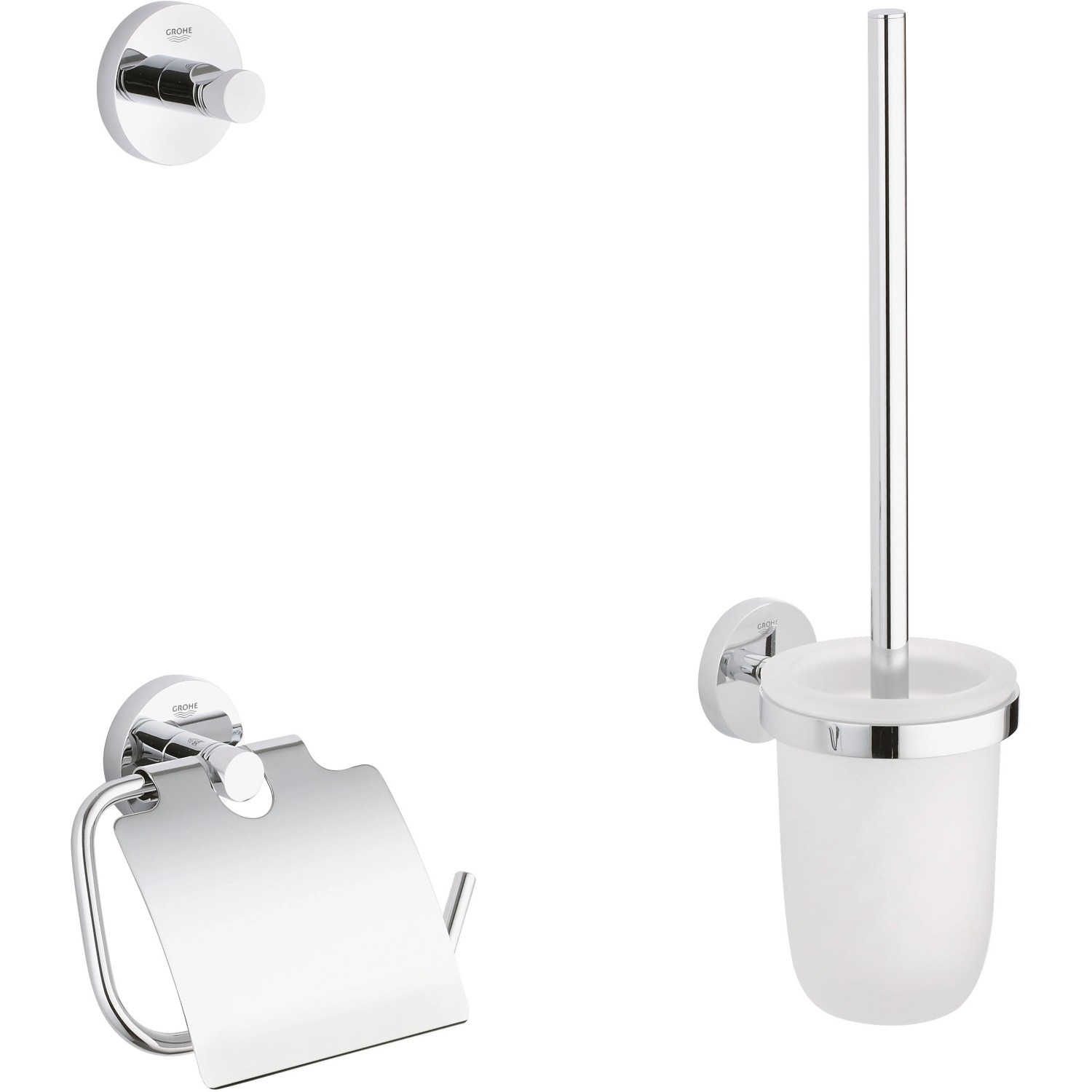 GROHE Súprava doplnkov pre toaletu 3v1 ESSENTIALS (40407001) GROHE Súprava doplnkov pre toaletu 3v1 ESSENTIALS (40407001)