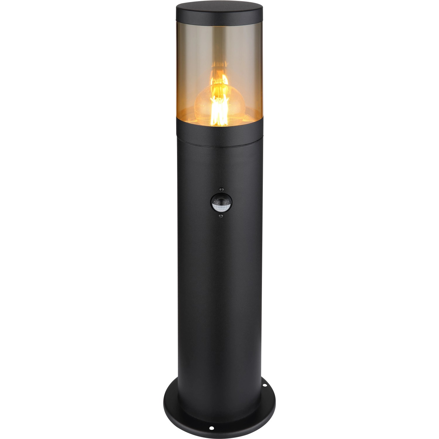 GLOBO Záhradná lampa XELOO čierna/dymová E27 60 W pr. 140 x 500 mm detektor poh. GLOBO Záhradná lampa XELOO čierna/dymová E27 60 W pr. 140 x 500 mm detektor poh.