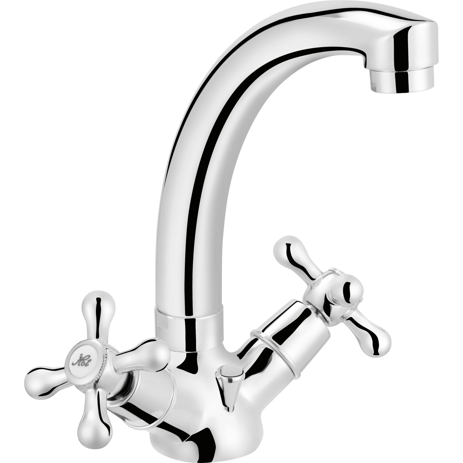 OBI Kohútiková stojanková umývadlová batéria Arrone pochrómovaná OBI Kohútiková stojanková umývadlová batéria Arrone pochrómovaná