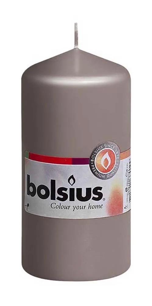 Bolsius Sviečka valcová sivá 60 x 120 mm Bolsius Sviečka valcová sivá 60 x 120 mm