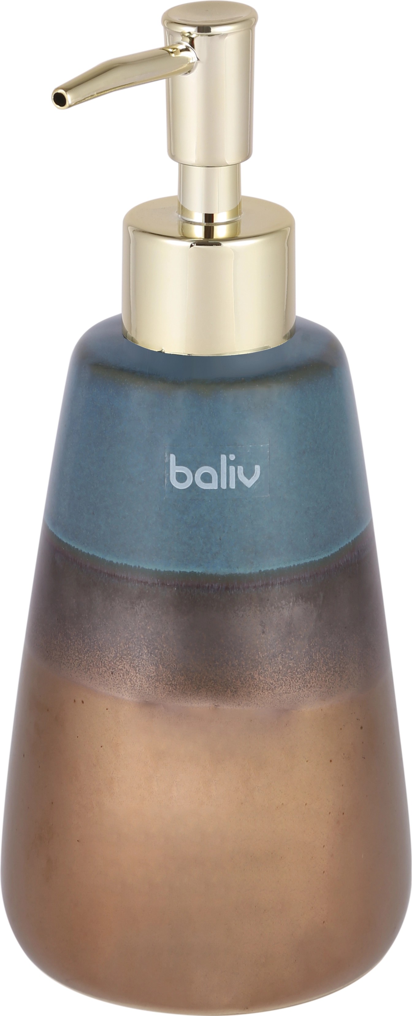baliv Dávkovač mydla, hnedý/modrý, keramický baliv Dávkovač mydla, hnedý/modrý, keramický