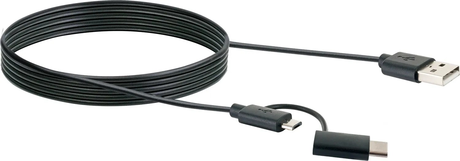 Schwaiger USB kábel USB 3.1 typ C/USB 2.0 mikro B čierny 1 m Schwaiger USB kábel USB 3.1 typ C/USB 2.0 mikro B čierny 1 m