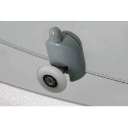 Jednotlivé koliesko pre sprchovací kút, hrúbka skla 6 mm, sada 4 ks, detailný pohľad. Jednotlivé koliesko pre sprchovací kút, hrúbka skla 6 mm, sada 4 ks, detailný pohľad.