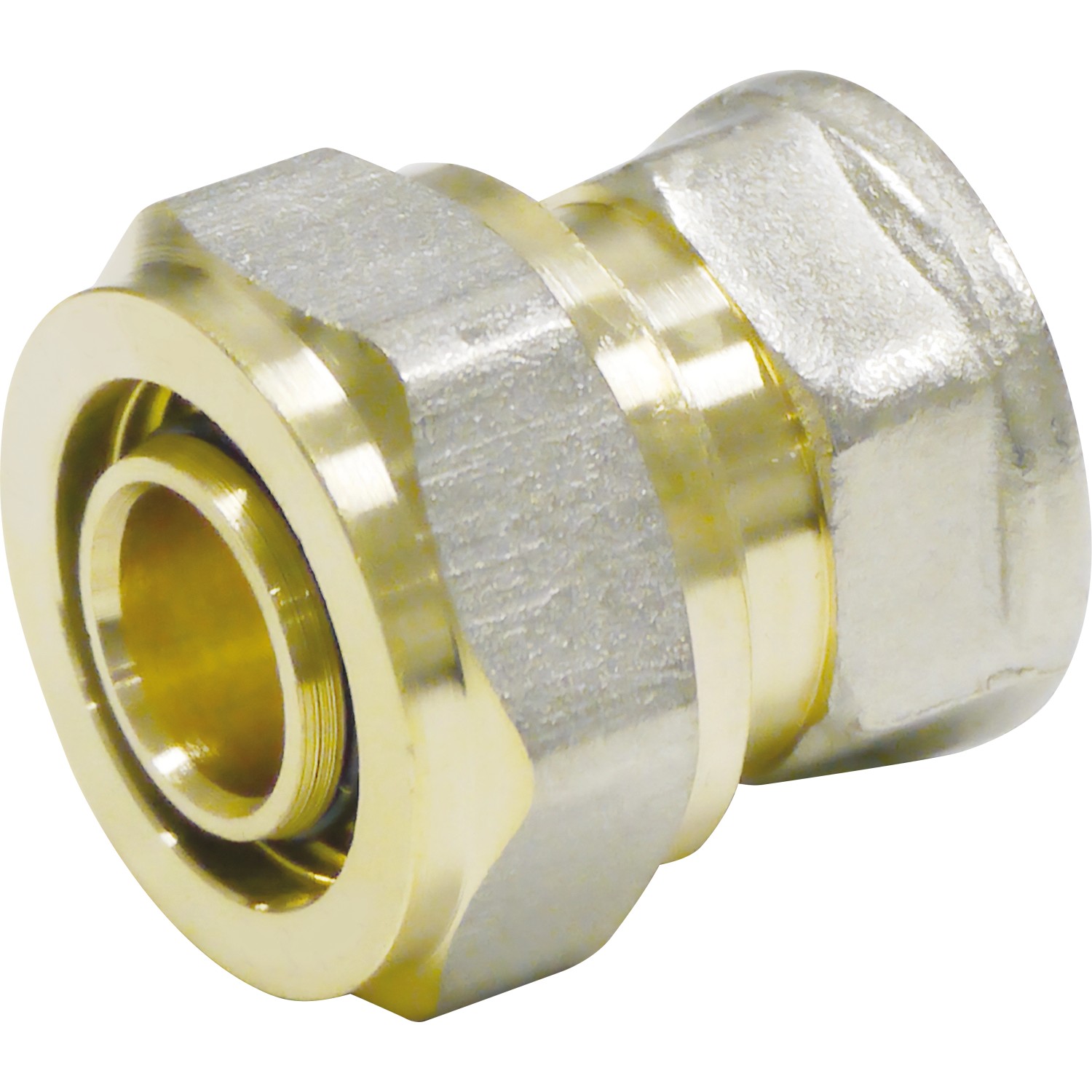 PIPETEC Závitová prechodka SFUI1604 medená, 16x2 - Rp 1/2 PIPETEC Závitová prechodka SFUI1604 medená, 16x2 - Rp 1/2