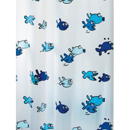 Spirella Sprchový záves Hugo 180 cm x 200 cm modrý Spirella Sprchový záves Hugo 180 cm x 200 cm modrý