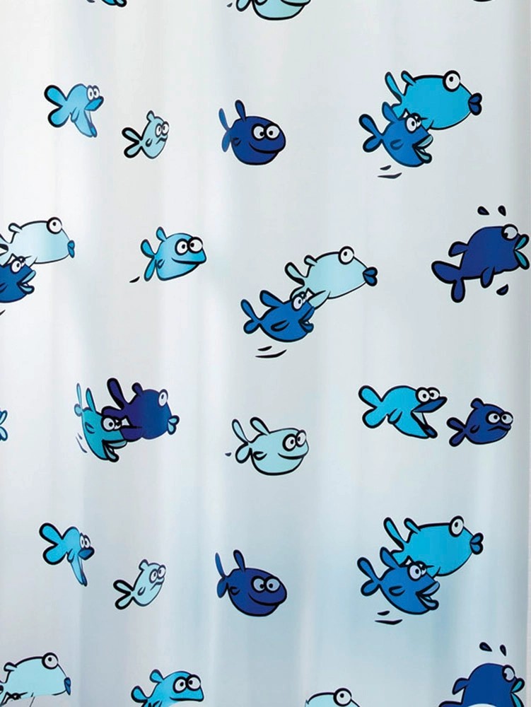 Spirella Sprchový záves Hugo 180 cm x 200 cm modrý Spirella Sprchový záves Hugo 180 cm x 200 cm modrý