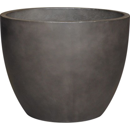 Kvetináč z ľahkého cementu kónický, matná tmavo sivá, pr. 25 x 19 cm Kvetináč z ľahkého cementu kónický, matná tmavo sivá, pr. 25 x 19 cm
