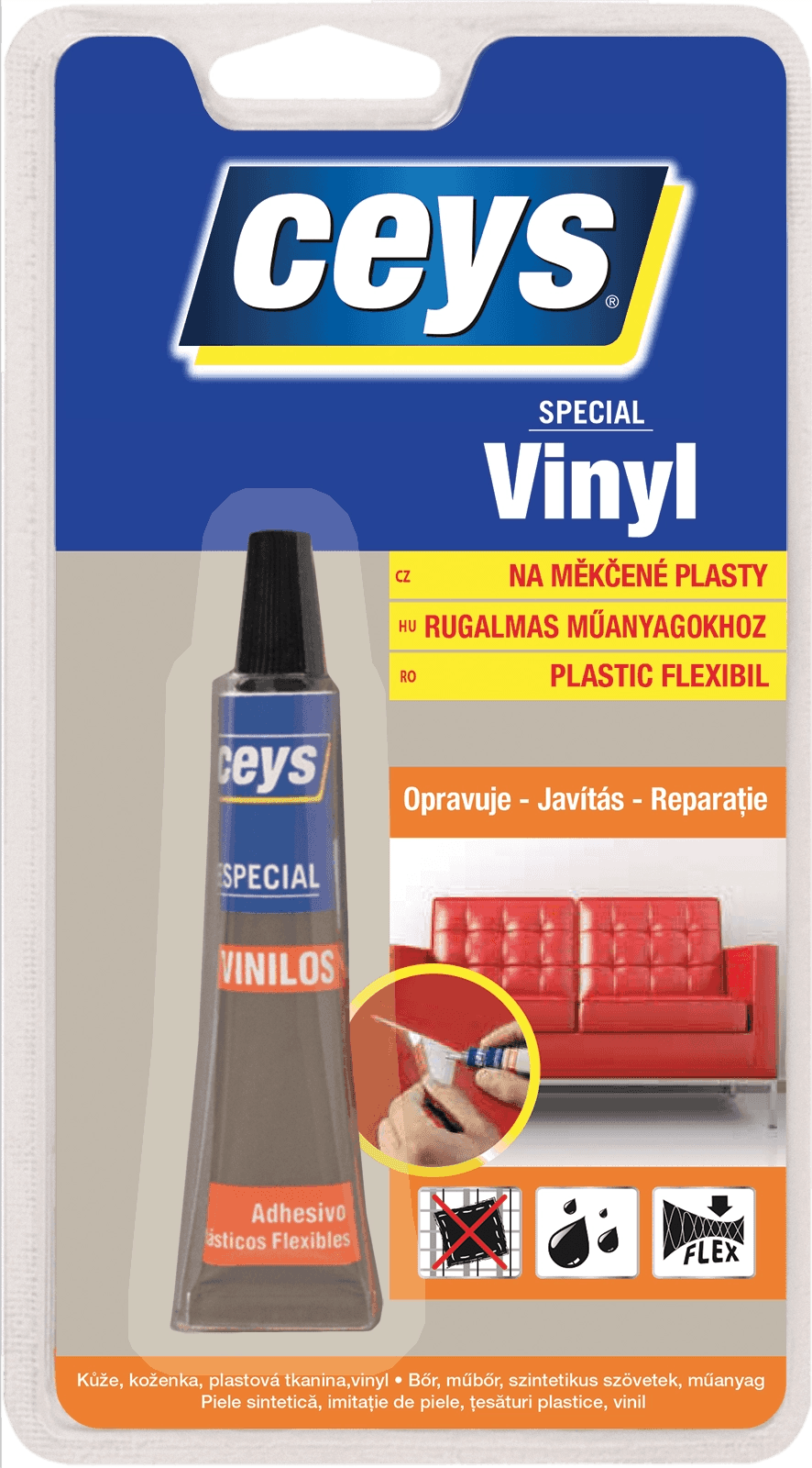 Ceys Lepidlo na mäkčené plasty SPECIAL VINYL 15 ml Ceys Lepidlo na mäkčené plasty SPECIAL VINYL 15 ml
