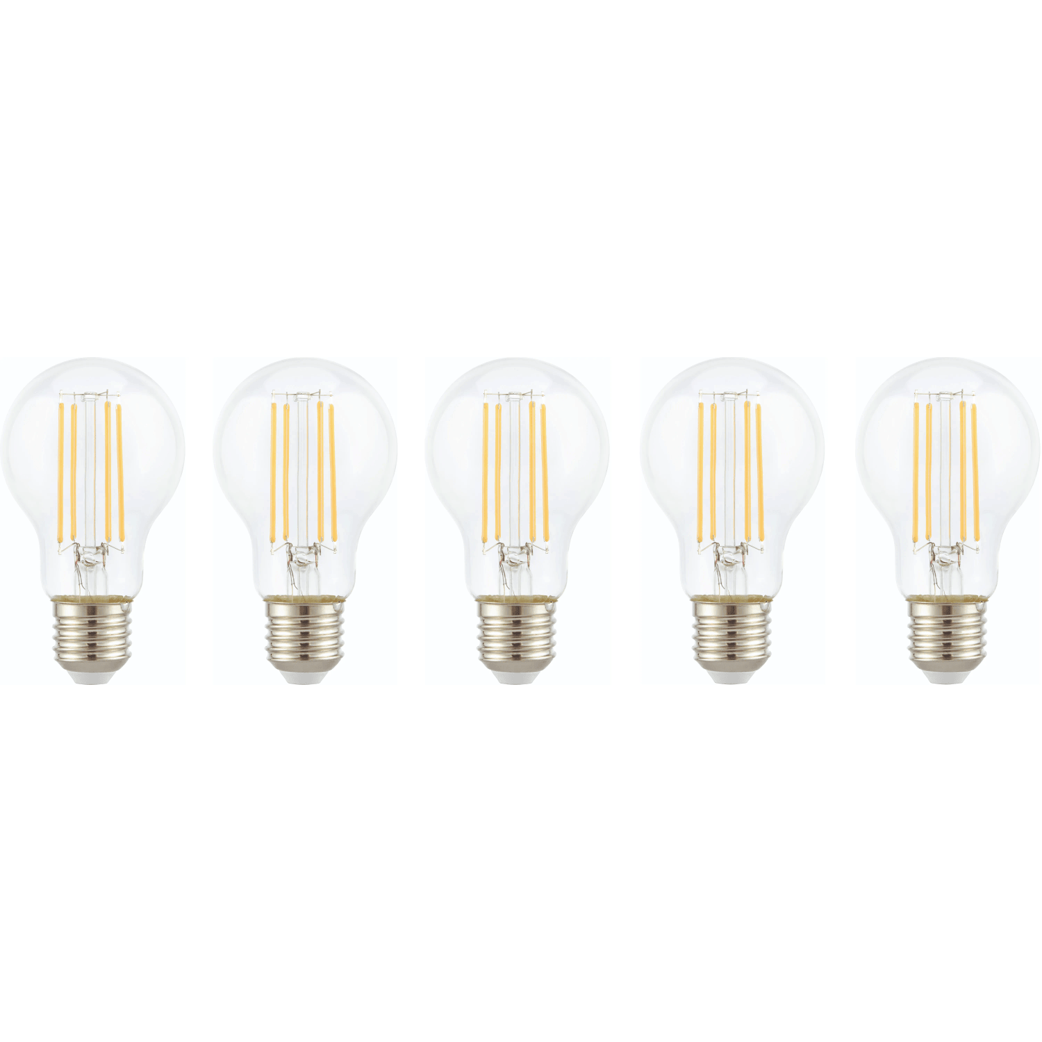Energetický štítok pre LED žiarovku E27, trieda energetickej účinnosti E, spotreba 7 kWh/1000h. Energetický štítok pre LED žiarovku E27, trieda energetickej účinnosti E, spotreba 7 kWh/1000h.