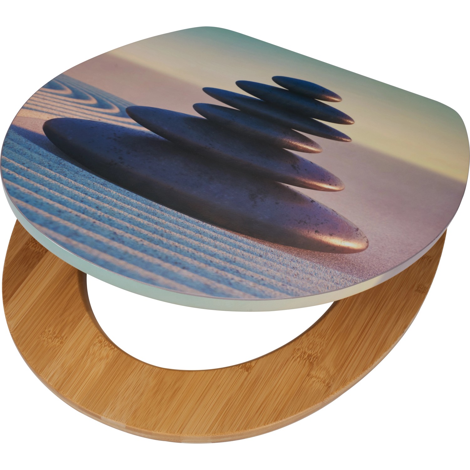 baliv WC sedátko Holena s pomalým sklápaním, drev. jadro/bambus, kameňa na pláži baliv WC sedátko Holena s pomalým sklápaním, drev. jadro/bambus, kameňa na pláži