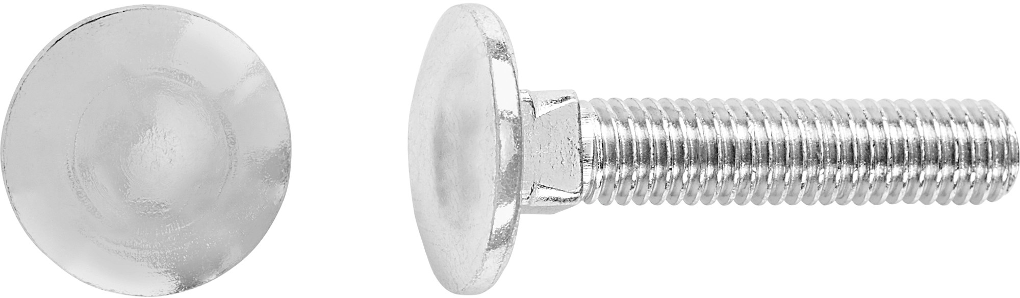 Vrátová skrutka M5 x 25 mm plný závit bielo pozinkovaný, 100 ks Vrátová skrutka M5 x 25 mm plný závit bielo pozinkovaný, 100 ks