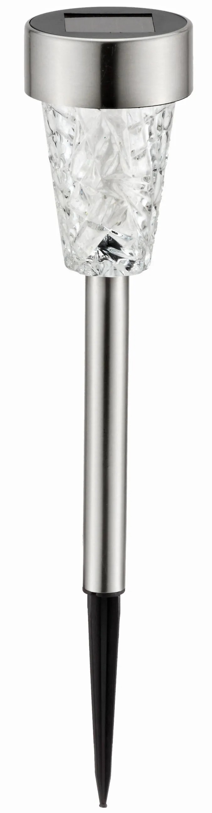 OBI Solárne svietidlo s tŕňom nerezová oceľ s efektom vrstvy ľadu OBI Solárne svietidlo s tŕňom nerezová oceľ s efektom vrstvy ľadu