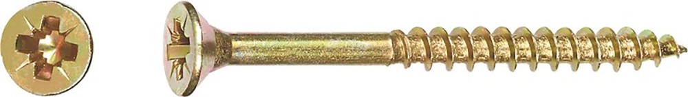 Uni skrutky so zápustnou hlavou PZ3 čiastočný závit žlto pozink. 6x160mm-na váhu Uni skrutky so zápustnou hlavou PZ3 čiastočný závit žlto pozink. 6x160mm-na váhu