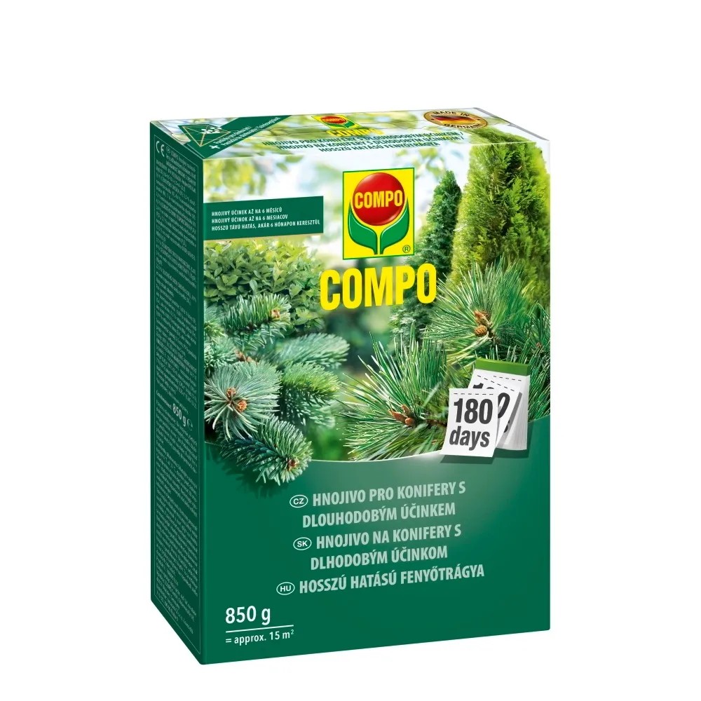 COMPO Hnojivo pre koniférie s dlhodobým účinkom 850 g COMPO Hnojivo pre koniférie s dlhodobým účinkom 850 g