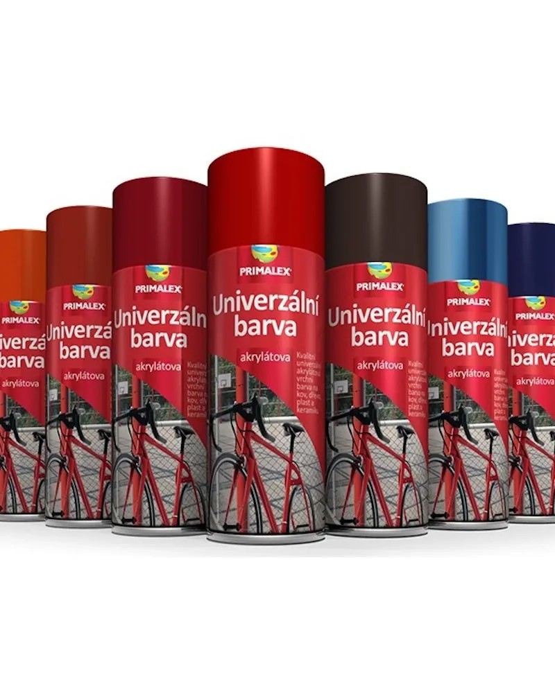 PRIMALEX Univerzálna farba v spreji RAL 9005 čierna matná 400 ml PRIMALEX Univerzálna farba v spreji RAL 9005 čierna matná 400 ml