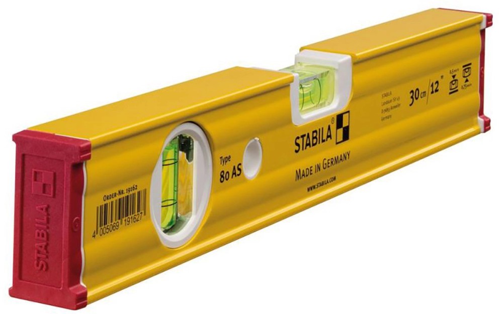 STABILA Vodováha, typ 80 AS, 2x libela, 30 cm STABILA Vodováha, typ 80 AS, 2x libela, 30 cm
