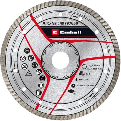 kwb by Einhell Diamantový rezný kotúč pre rezačku na obklady 180 mm x 25,4 mm kwb by Einhell Diamantový rezný kotúč pre rezačku na obklady 180 mm x 25,4 mm