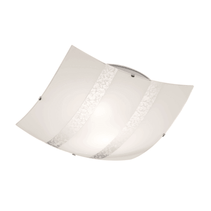 Stropné svietidlo Nikosia sklenené strieborné Stropné svietidlo Nikosia sklenené strieborné