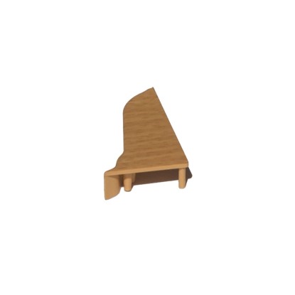 Döllken Profiles Koncovka pravá SLK 50 2087 buk žltý Döllken Profiles Koncovka pravá SLK 50 2087 buk žltý