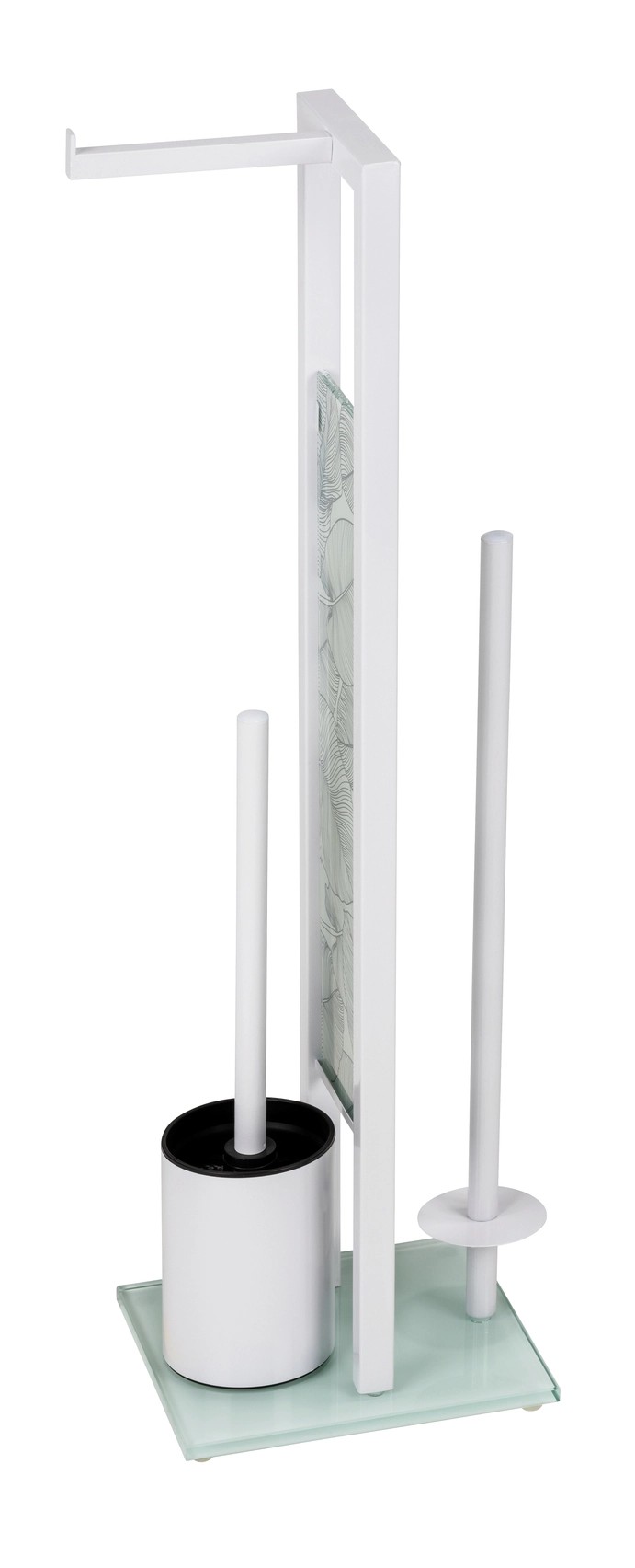 Wenko WC kefa a držiak WC papiera Rivalta Samoa, biela, 18 x 23 x 70 cm Wenko WC kefa a držiak WC papiera Rivalta Samoa, biela, 18 x 23 x 70 cm