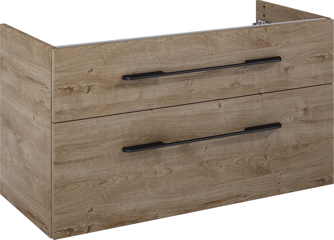 Maximus Skrinka pod umývadlo Madrid, 2 zás., dub Canela + čierne úchytky, 100 cm Maximus Skrinka pod umývadlo Madrid, 2 zás., dub Canela + čierne úchytky, 100 cm