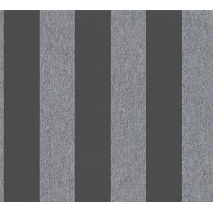 A. S. Creation Vliesová tapeta Attractive Pruhy čierno-sivá A. S. Creation Vliesová tapeta Attractive Pruhy čierno-sivá