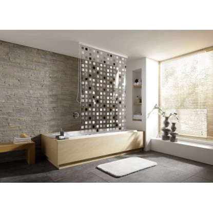 Kleine Wolke Roleta pre prázdnu kazetu sprchovej rolety, sivá, 128 x 240 cm Kleine Wolke Roleta pre prázdnu kazetu sprchovej rolety, sivá, 128 x 240 cm