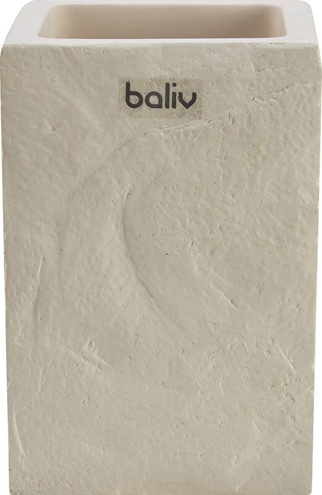 baliv Kelímok na zubné kefky, béžový betón, pr. 8 x 12 cm baliv Kelímok na zubné kefky, béžový betón, pr. 8 x 12 cm
