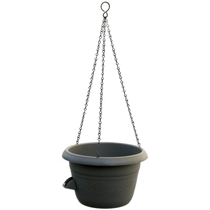 Plastia Žardina so závesom samozavlažovacia Siesta antracit priemer 25 cm Plastia Žardina so závesom samozavlažovacia Siesta antracit priemer 25 cm