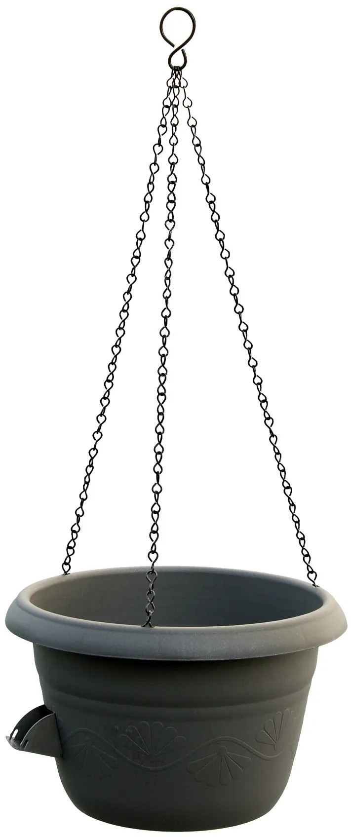 Plastia Žardina so závesom samozavlažovacia Siesta antracit priemer 25 cm Plastia Žardina so závesom samozavlažovacia Siesta antracit priemer 25 cm