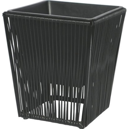 Polyratanový kvetináč hranatý čierny 35 cm Polyratanový kvetináč hranatý čierny 35 cm