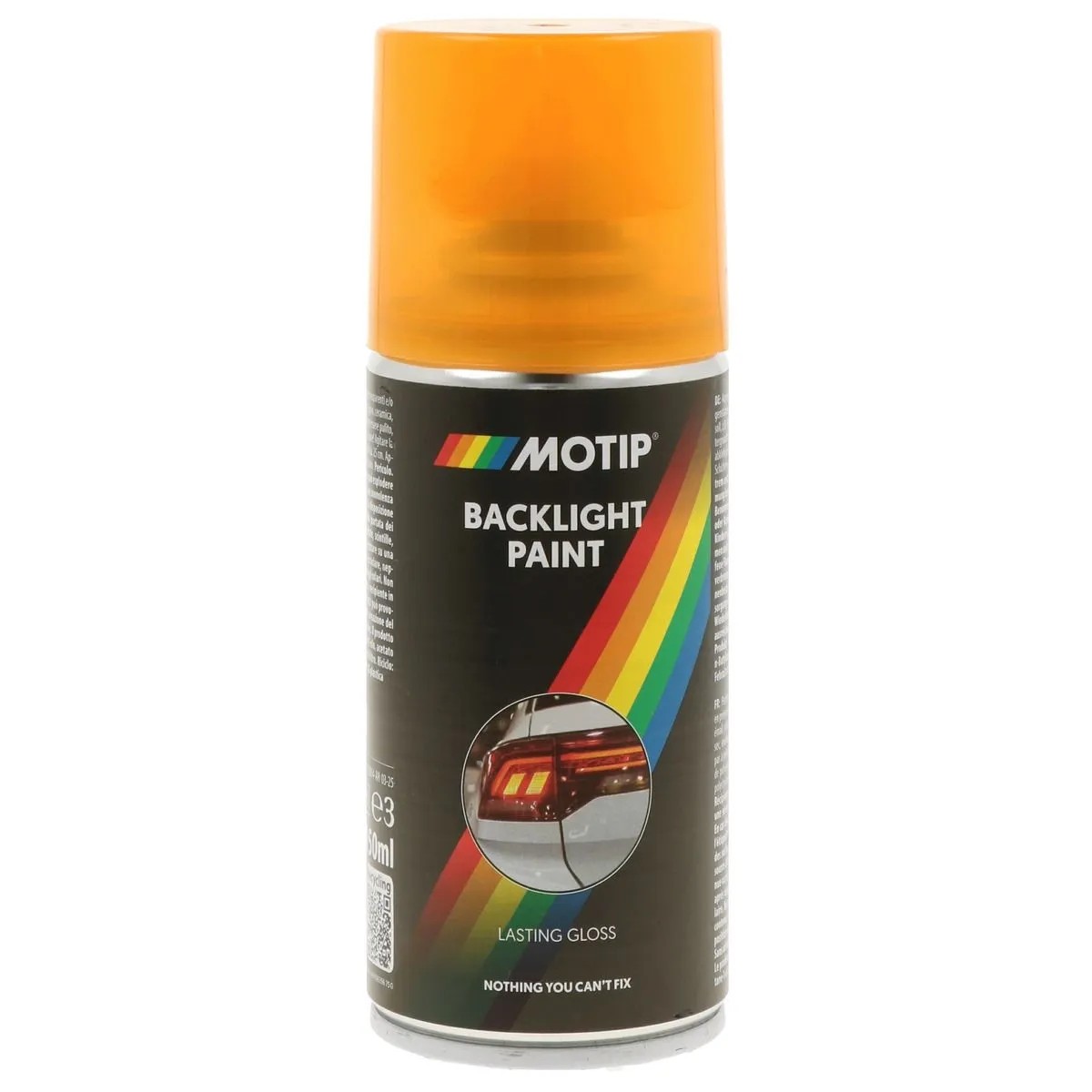 Motip Tuning Zatmavovací sprej Backlight Paint transparentná oranžová, 150 ml Motip Tuning Zatmavovací sprej Backlight Paint transparentná oranžová, 150 ml