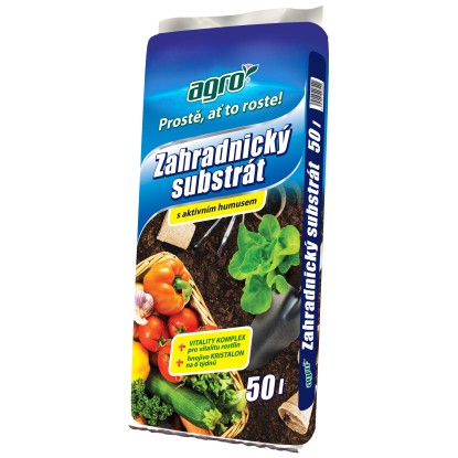 AGRO Záhradnícky substrát s aktívnym humusom 50 l AGRO Záhradnícky substrát s aktívnym humusom 50 l