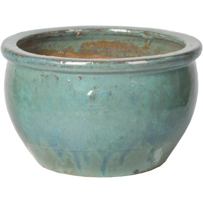 Mega Collections Kvetináč Glazed Bavaria zelená celadon pr. 47 x 28 cm Mega Collections Kvetináč Glazed Bavaria zelená celadon pr. 47 x 28 cm