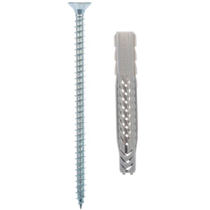 Fischer Univerzálna hmoždinka UX 6 x 50 S K NV so skrutkami, 10 ks Fischer Univerzálna hmoždinka UX 6 x 50 S K NV so skrutkami, 10 ks