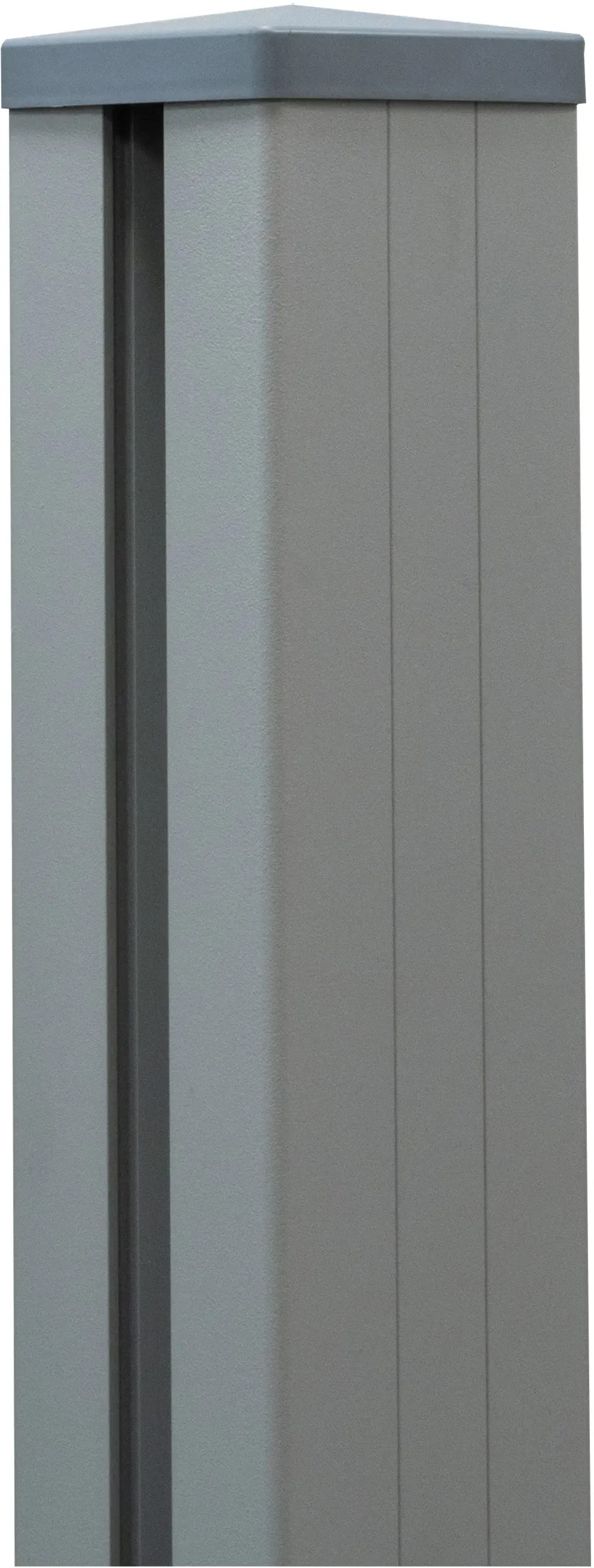 GroJaLumino Stĺpik vr. krytky na zabetónovanie striebrosivý 9 x 9 x 150 cm GroJaLumino Stĺpik vr. krytky na zabetónovanie striebrosivý 9 x 9 x 150 cm