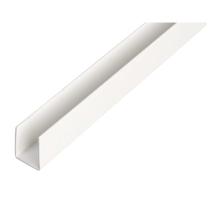 GAH Alberts U-profil, plast, biela, 20 x 21 x 2600 mm, hr. 1 mm GAH Alberts U-profil, plast, biela, 20 x 21 x 2600 mm, hr. 1 mm