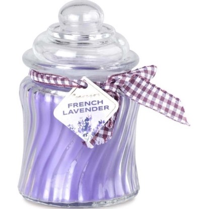Emocio Vonná sviečka v skle s viečkom French Lavender 485 g Emocio Vonná sviečka v skle s viečkom French Lavender 485 g