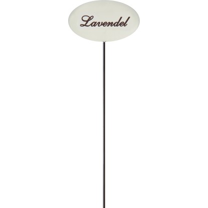 Bylinkový zápich levandule, biely smalt, 30 cm Bylinkový zápich levandule, biely smalt, 30 cm