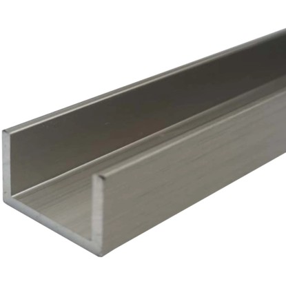 Arcansas U-Profil z prírodného hliníka 8 x 8 x 1000 mm Arcansas U-Profil z prírodného hliníka 8 x 8 x 1000 mm