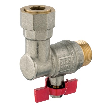 Ferro Rohový guľový kohút KFM2SGPK, ku kotlom 3/4" Ferro Rohový guľový kohút KFM2SGPK, ku kotlom 3/4"