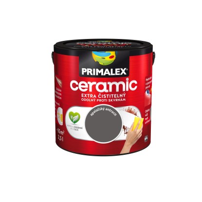 PRIMALEX Vnútorný maliarsky náter Ceramic Apalačský antracit 2,5 l PRIMALEX Vnútorný maliarsky náter Ceramic Apalačský antracit 2,5 l