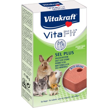 Vitakraft Soľný kameň Vita Fit Sel-plus 40 g Vitakraft Soľný kameň Vita Fit Sel-plus 40 g