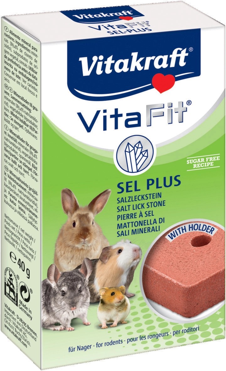 Vitakraft Soľný kameň Vita Fit Sel-plus 40 g Vitakraft Soľný kameň Vita Fit Sel-plus 40 g