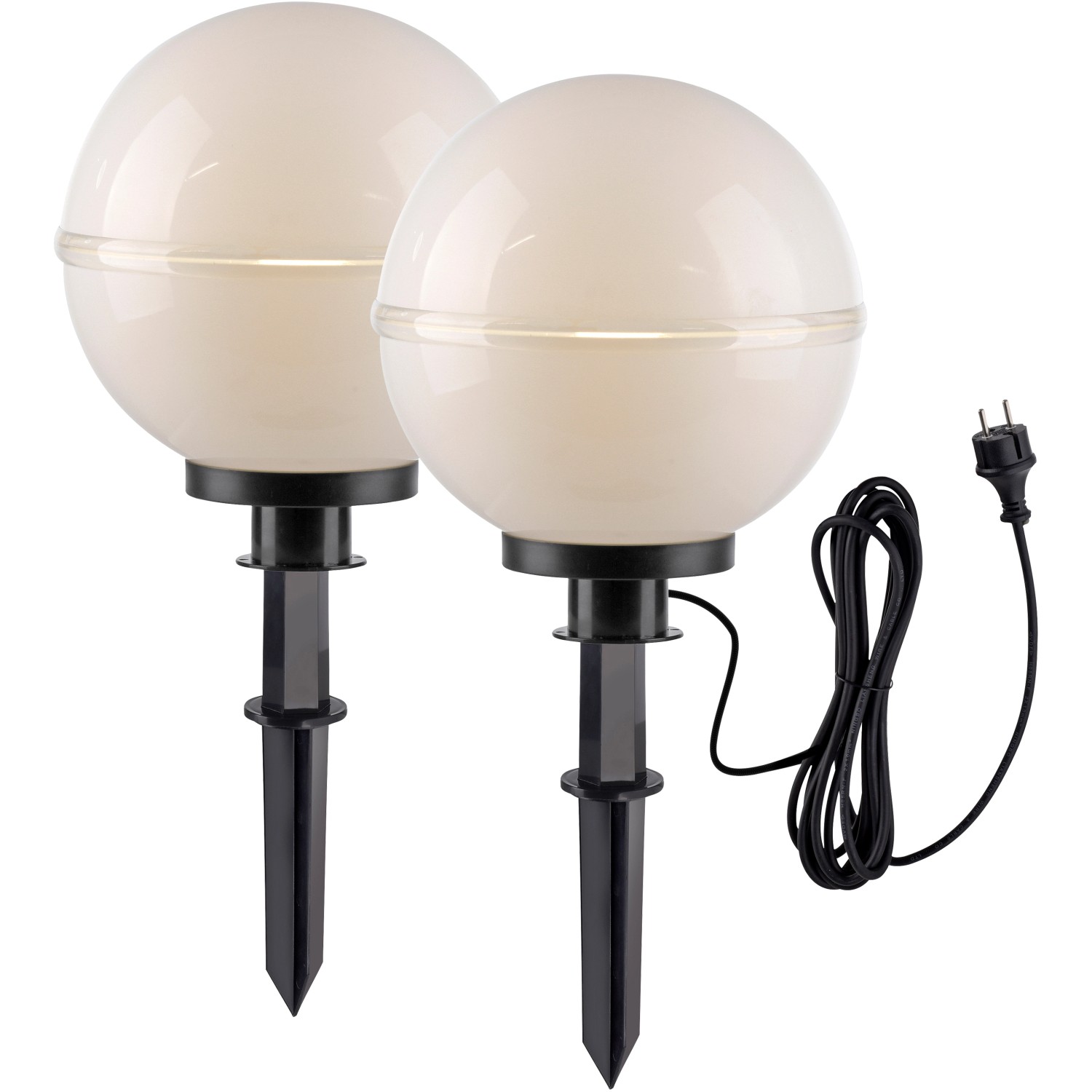 SellTec Vonkajšie dekoračné svietidlo Hemis, 1xE27, IP44, biela, pr. 30 cm, 2 ks SellTec Vonkajšie dekoračné svietidlo Hemis, 1xE27, IP44, biela, pr. 30 cm, 2 ks